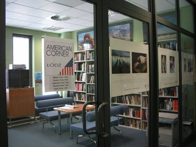 American corner library