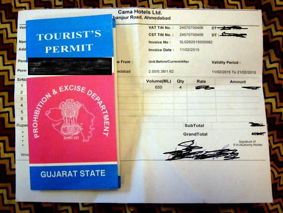 Liquor Permit (License) for Gujarat