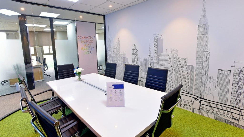 Conference room at paragraph co working space
