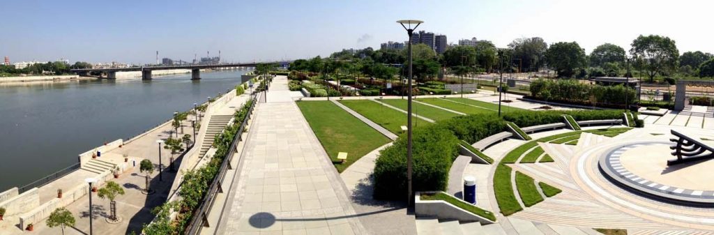 View of Riverfront Flower Park